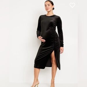 Old Navy Maternity Velvet Midi Dress